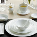 Hôtel ligne océan mode élégance porcelaine blanche soupe bol saladier PT-T0594